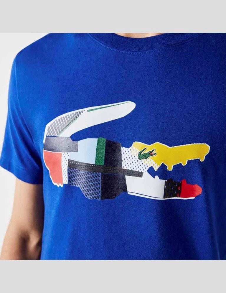 LA SOSTEGNO T-shirt sport tee th0822 blu panorama
